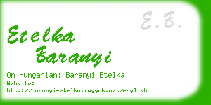 etelka baranyi business card